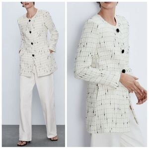 Zara tweed frock coat